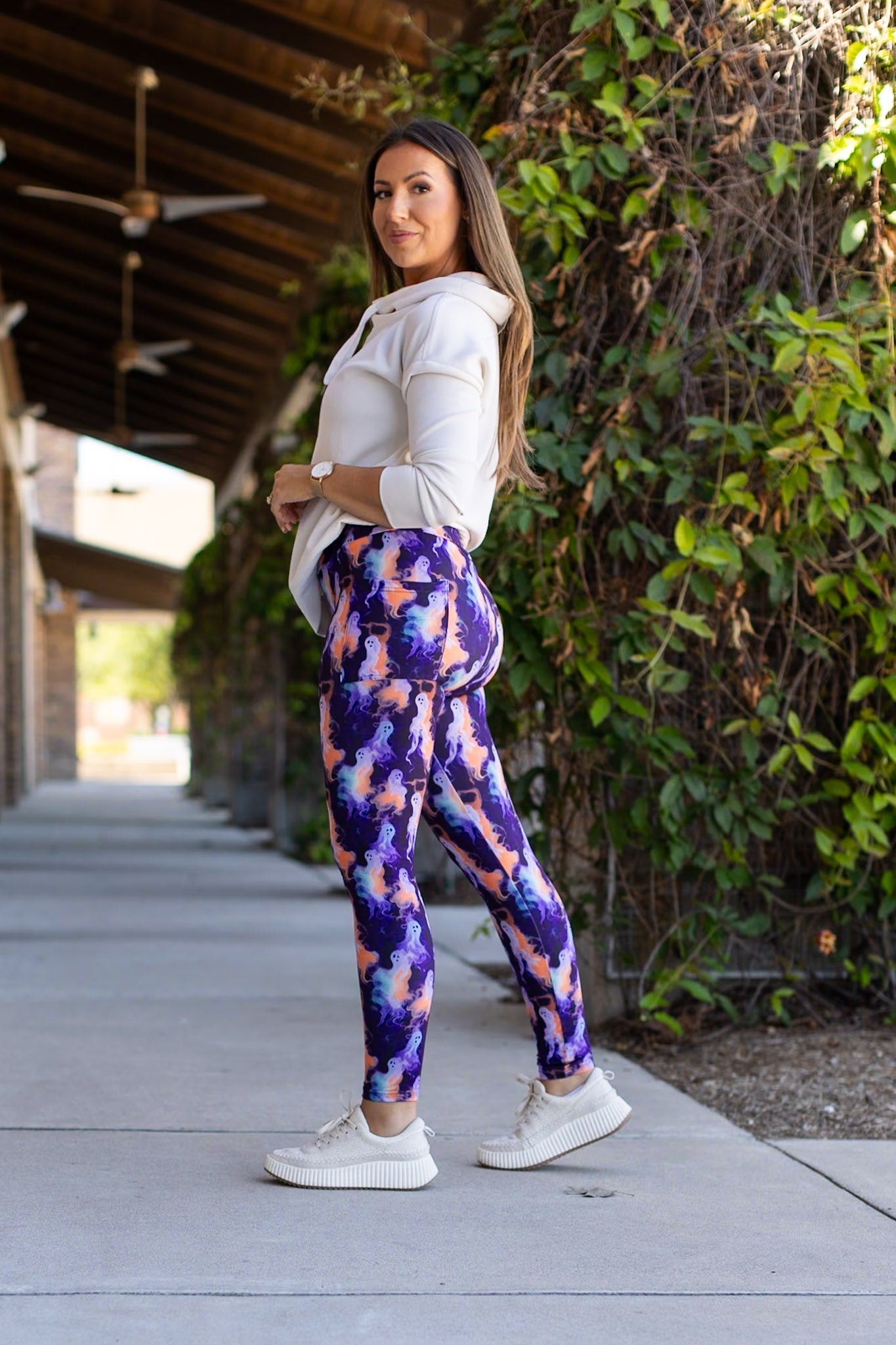 PreOrder | The Trixie - Ghosts Leggings - Luxe Leggings by Julia Rose®