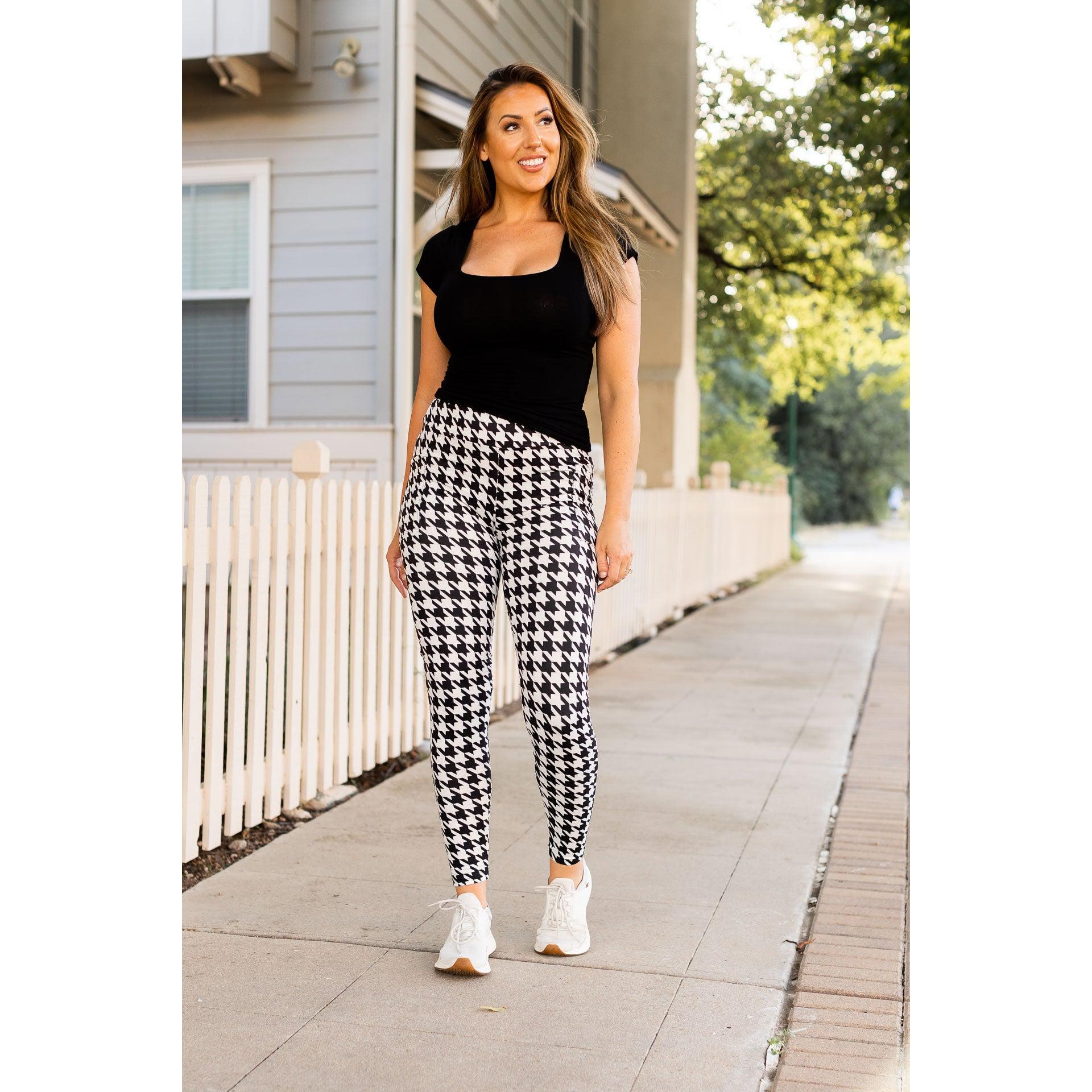 Ready to Ship  Houndstooth Leggings – The Vintage Leopard