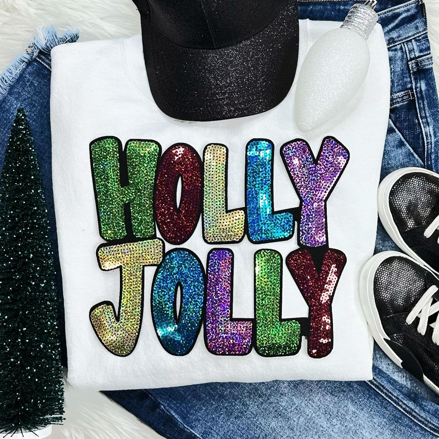 Holly Jolly Sequin Patch