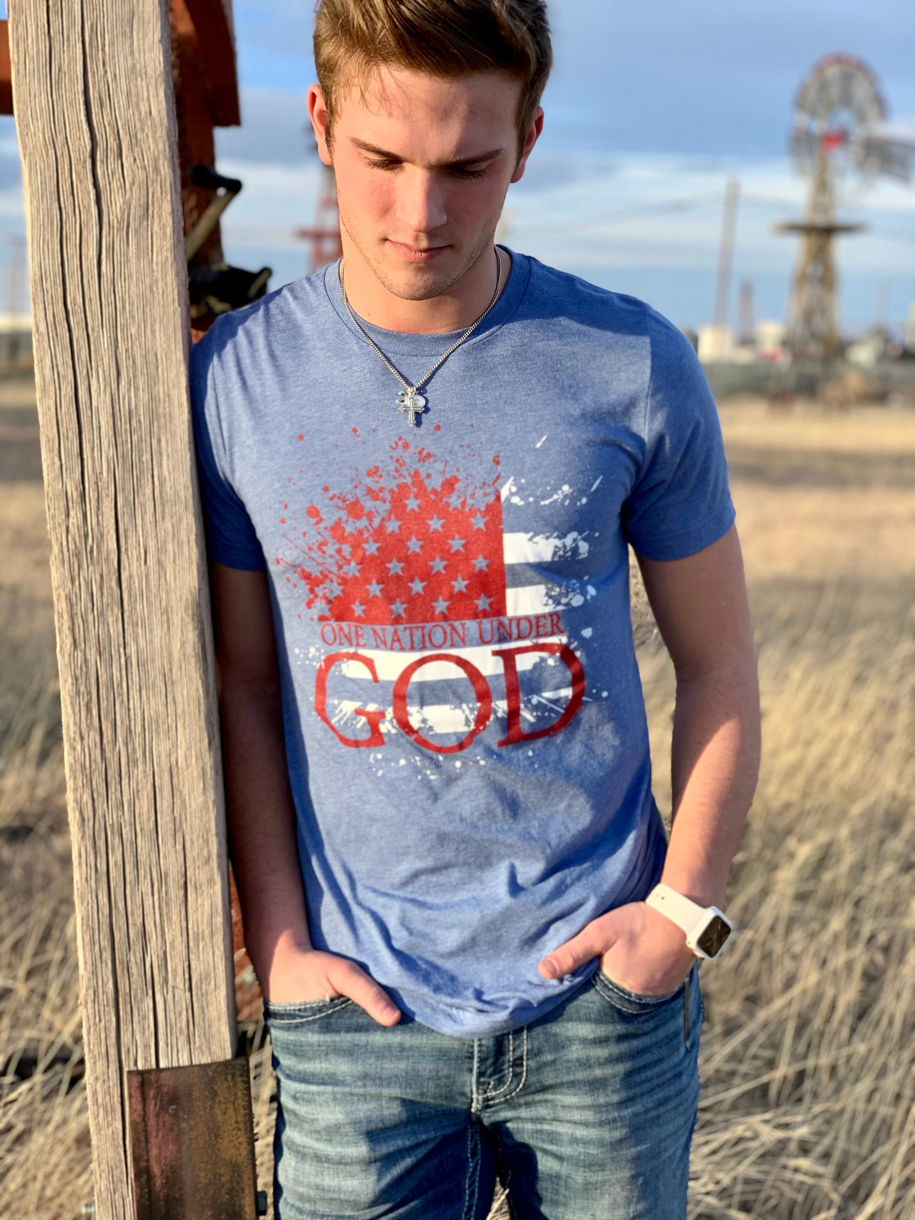 Dallas Cowboys - One Nation Under God T-Shirt - TeeNaviSport