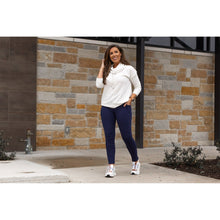 Load image into Gallery viewer, *PreOrder | Navy FLEECE Full Length with Pocket Leggings  - Luxe Leggings by Julia Rose®
