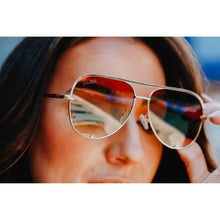 Load image into Gallery viewer, Ready to Ship | The Gold / Caramel Tea Kay - High Quality Unisex Aviator Sunglasses*

