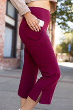 Load image into Gallery viewer, *Ready to Ship | The Courtney - Maroon High Waisted Gaucho Pants - ROUND 2
