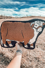 Load image into Gallery viewer, Cattle Talk Hereford Plush Pillow
