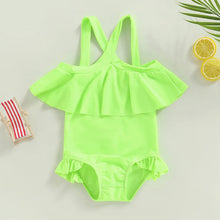 Load image into Gallery viewer, RTS: Girls Neon Swim-
