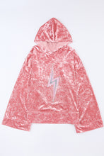 Load image into Gallery viewer, RTS: Aella Lighting bolt hooded pullover-
