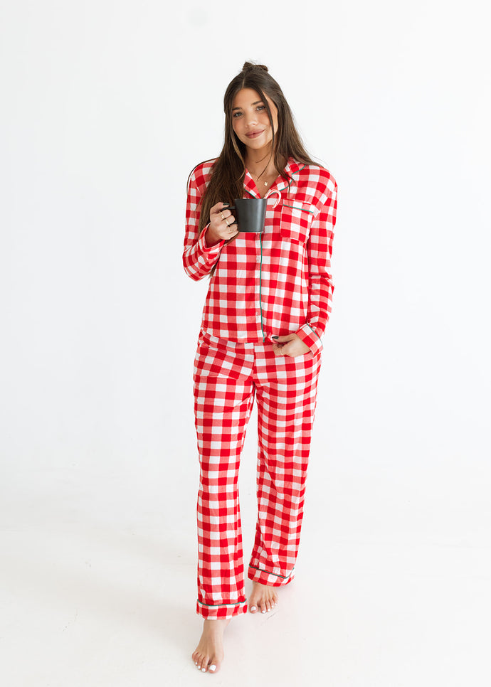 Christmas Dreaming Plaid Pajama Set