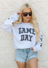 Load image into Gallery viewer, Gameday Cutie Star Grey Crewneck
