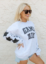 Load image into Gallery viewer, Gameday Cutie Star Grey Crewneck
