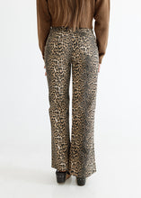 Load image into Gallery viewer, Stacy Leopard Print Denim Pants
