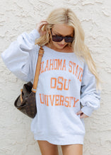 Load image into Gallery viewer, Oklahoma Cowboys Flash Dance Vintage Grey Sweatshirt
