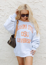 Load image into Gallery viewer, Oklahoma Cowboys Flash Dance Vintage Grey Sweatshirt
