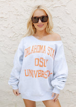 Load image into Gallery viewer, Oklahoma Cowboys Flash Dance Vintage Grey Sweatshirt
