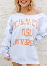 Load image into Gallery viewer, Oklahoma Cowboys Flash Dance Vintage Grey Sweatshirt
