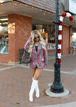 Load image into Gallery viewer, Sequin Plaid Christmas Blazer
