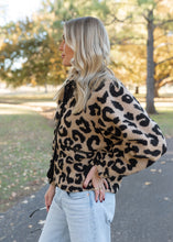 Load image into Gallery viewer, Kenzie Leopard Pattern Sherpa Jacket
