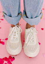 Load image into Gallery viewer, Dolea Sandstone Crochet Sneakers
