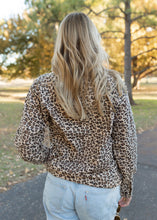 Load image into Gallery viewer, Leopard Print Flannel Button Top
