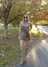 Load image into Gallery viewer, Leopard Boatneck Mini Dress
