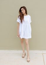 Load image into Gallery viewer, August White Woven Mini Dress
