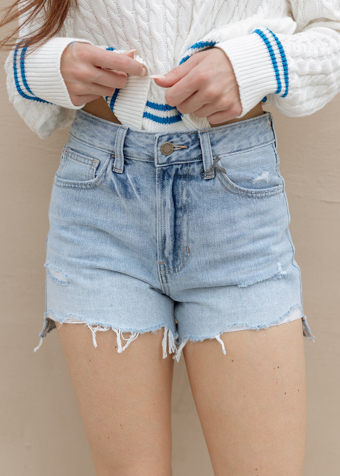Sunny & 75 Vintage Frayed Denim Shorts