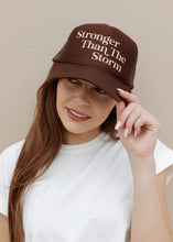 Load image into Gallery viewer, Stronger Storm Brown Trucker Hat
