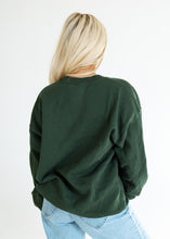 Load image into Gallery viewer, Vintage Christmas Military Green Thrifted Sweatshirt
