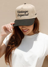 Load image into Gallery viewer, Vintage Leopard Khaki Trucker Hat
