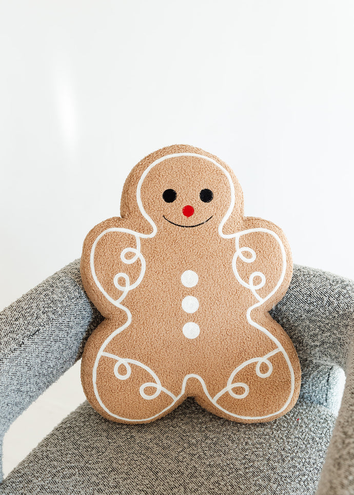 Gingerbread Man Plush Pillow