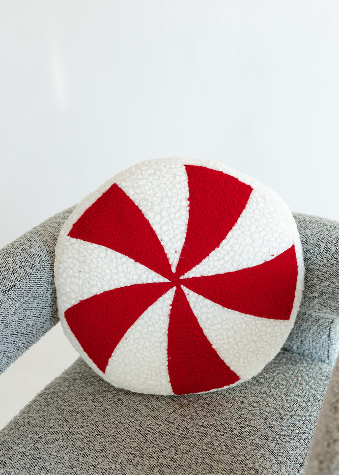 Peppermint Plush Pillow