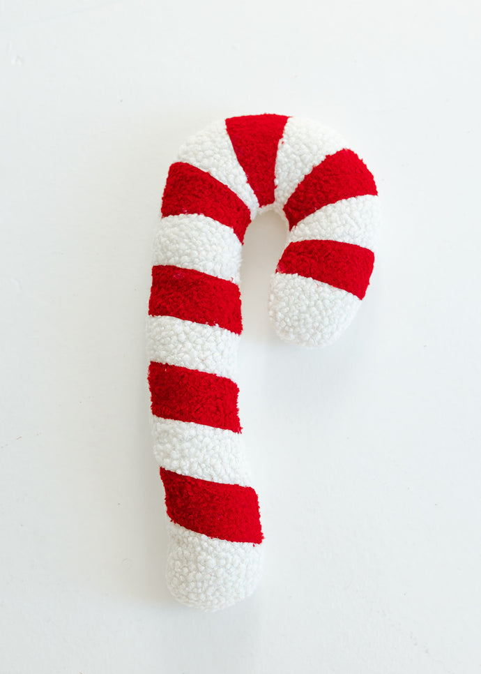 Candy Cane Plush Pillow