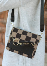 Load image into Gallery viewer, Kiki Checkerboard Shoulder Crossbody - Black
