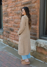 Load image into Gallery viewer, Smooth Waves Mocha Trench Knit Cardigan
