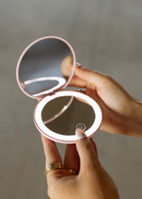 Load image into Gallery viewer, LED Compact Magnifying Mirror - Battery Powered
