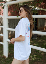 Load image into Gallery viewer, Bold America Eagle White Oversized Tee
