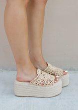 Load image into Gallery viewer, Errands Raffia Espadrille Platform Sandal
