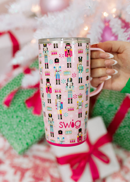 New NUTCRACKER SWIG Tumbler 22 oz SOLD OUT Pink Holiday Travel Cup