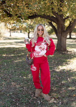 Load image into Gallery viewer, Vintage Santa Claus Bright Red Sweatshirt
