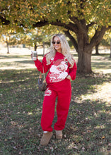 Load image into Gallery viewer, Vintage Santa Claus Bright Red Sweatshirt
