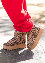 Load image into Gallery viewer, Brigham Leopard Print Platform Booties
