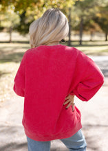 Load image into Gallery viewer, Merry Christmas Filthy Animal Corded Red Sweatshirt
