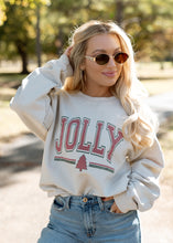 Load image into Gallery viewer, Jolly Vintage Christmas Sand Sweatshirt
