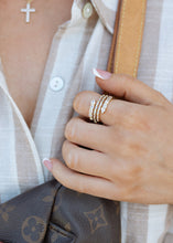 Load image into Gallery viewer, Natalia CZ Gold Wrap Ring
