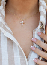 Load image into Gallery viewer, Classic CZ Cross Necklace
