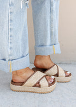 Load image into Gallery viewer, Bamboo Neutral Criss Cross Sandal

