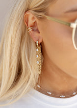 Load image into Gallery viewer, Aubrey Chain Huggie Earrings
