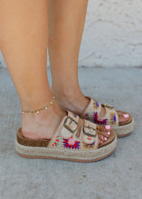 Load image into Gallery viewer, Bamboo Brake Embroidered Platform Sandal

