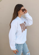 Load image into Gallery viewer, FOOTBALL Brown Puff Varsity Crewneck
