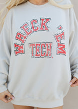 Load image into Gallery viewer, Wreck &#39;Em Thrifted Sand Sweatshirt
