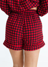 Load image into Gallery viewer, Sweet Dreams Red &amp; Black Gingham Pajama Set
